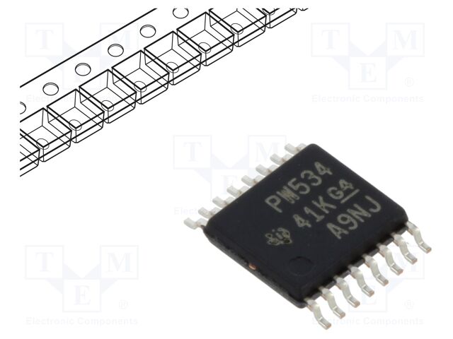 IC: interface; I/O expander; 1.65÷5.5VDC; I2C,SMBus; SMD; TSSOP16