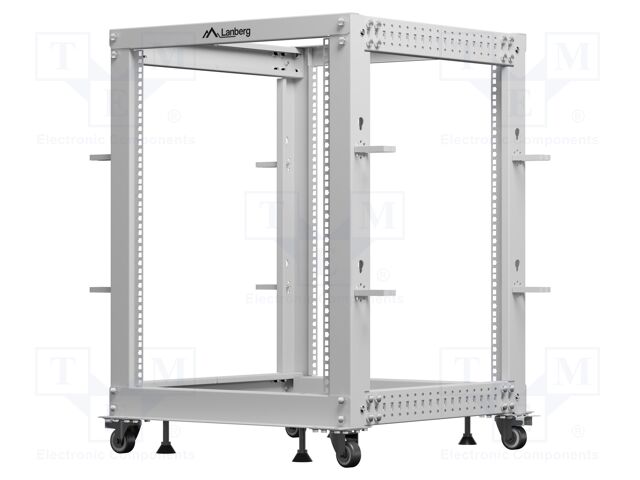 Enclosure: rack cabinet; Standard: 19"; 15U; grey; Z: 657mm; X: 600mm