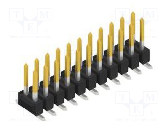 Connector: pin strips; pin header; male; PIN: 22; 2.54mm; SMT; 2x11