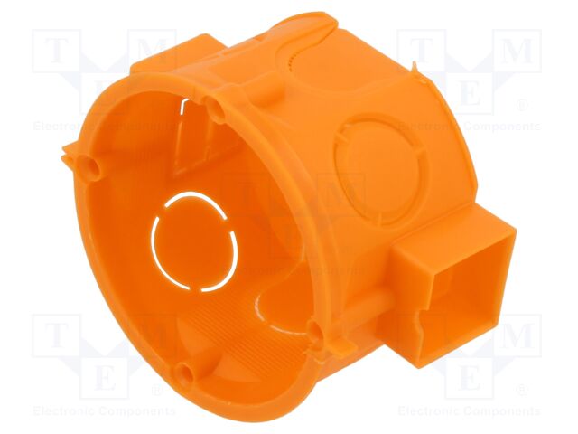 Enclosure: junction box; Ø: 65mm; plaster embedded; IP20; serial