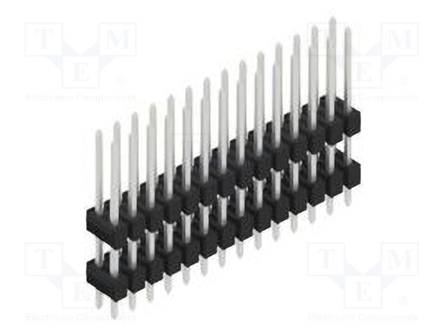 Connector: pin strips; pin header; male; PIN: 28; 2.54mm; THT; 2x14