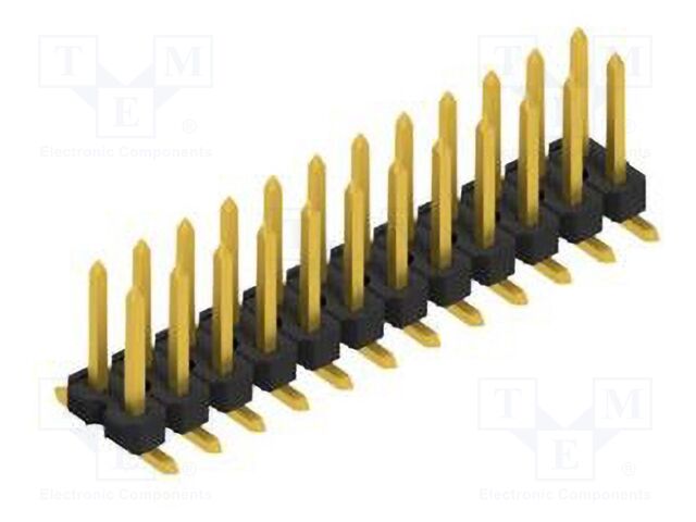 Connector: pin strips; pin header; male; PIN: 24; 2.54mm; SMT; 2x12