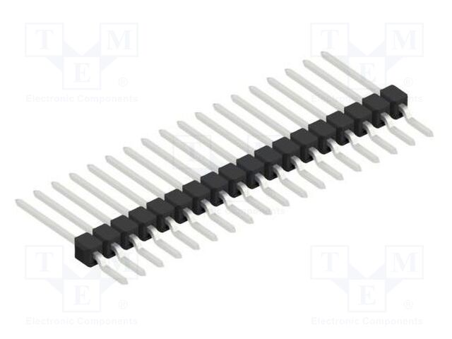 Connector: pin strips; pin header; male; PIN: 18; 2.54mm; SMT; 1x18