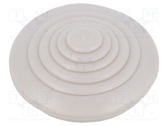 Grommet; grey; 2.5÷3mm; Size: PG21