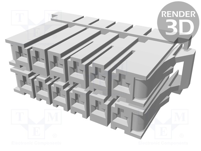 Connector: wire-board; Dynamic D-3200; plug; female; w/o contacts