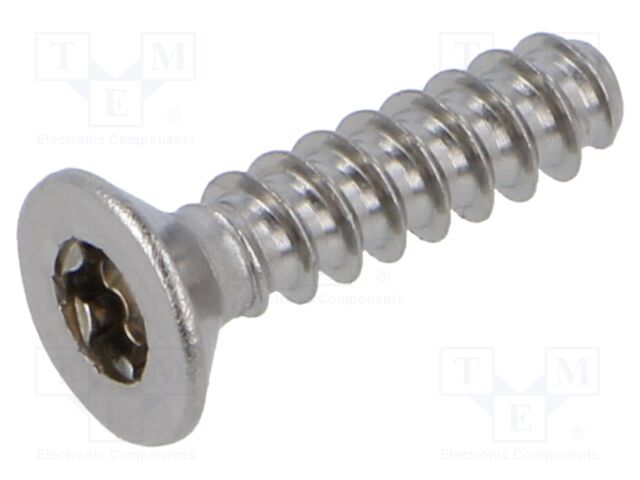 Screw; M4x16; Head: countersunk; Torx®; A2 stainless steel; 8mm