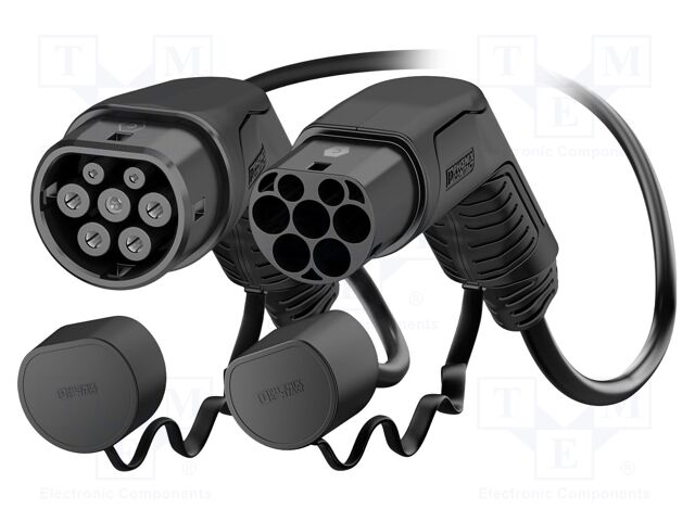 EMobility: cable; 1x0.5mm2,3x4mm2; 230VAC; 8kW; IP44; single-phase