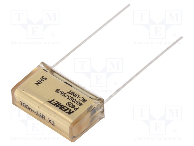 Capacitor: paper; X2; 100nF; 275VAC; 20.3mm; ±20%; THT; Series: P409