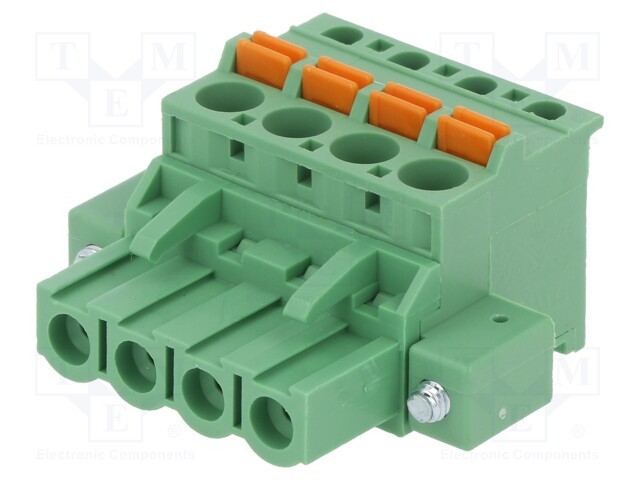 Pluggable terminal block; 5.08mm; ways: 4; angled 90°; plug; 320V