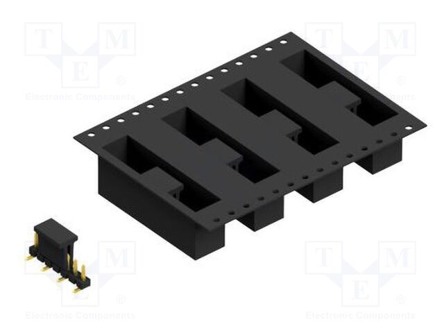 Connector: pin strips; pin header; male; PIN: 7; 2.54mm; SMT; 1x7