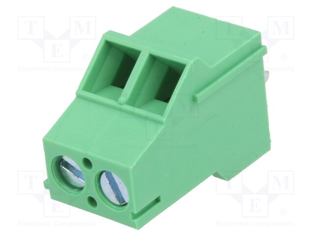 PCB terminal block; angled; 5.08mm; ways: 2; on PCBs; 2.5mm2; 18A