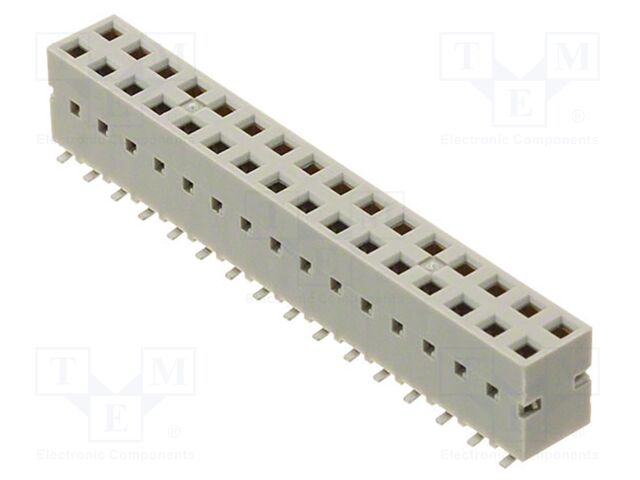 Connector: PCB to PCB; vertical; PIN: 32; THT; female; THT; socket
