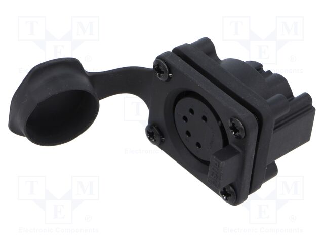 Connector: XLR; socket; female; AXS; 7.5A; 133V; PIN: 5; IP65