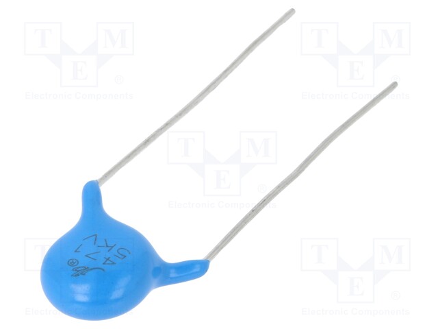 Capacitor: ceramic; 22pF; 3kVDC; SL; ±10%; 7.5mm