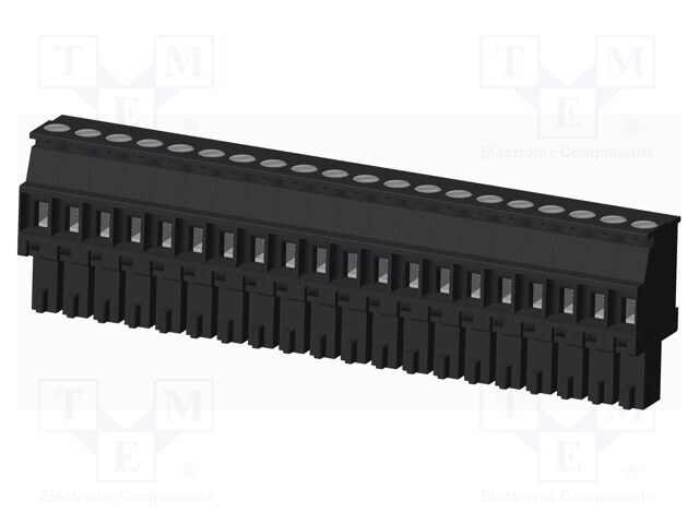 Connector: pluggable terminal block; plug; female; angled 90°