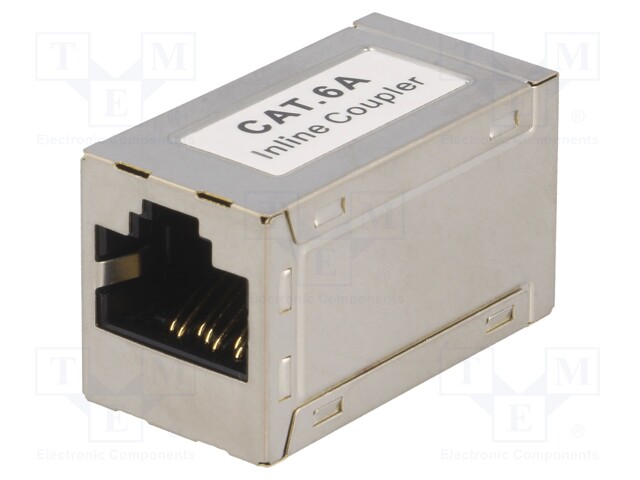 Coupler; coupler; PIN: 8; Cat: 6a; shielded; Layout: 8p8c; for cable