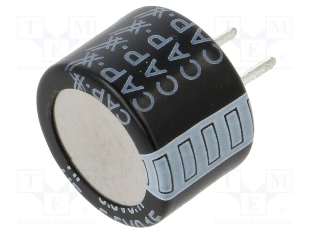Supercapacitor; THT; 100mF; 5.5VDC; -20÷80%; Ø13.5x9mm; -40÷85°C