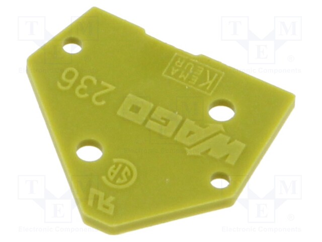 End piece; light green; Series: 236