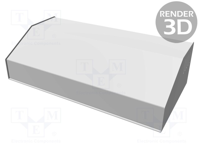 Enclosure: desktop; 519; X: 348mm; Y: 175mm; Z: 96mm; aluminium