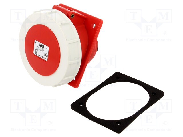 Connector: AC supply 3-phase; socket; female; 32A; 400VAC; IP67