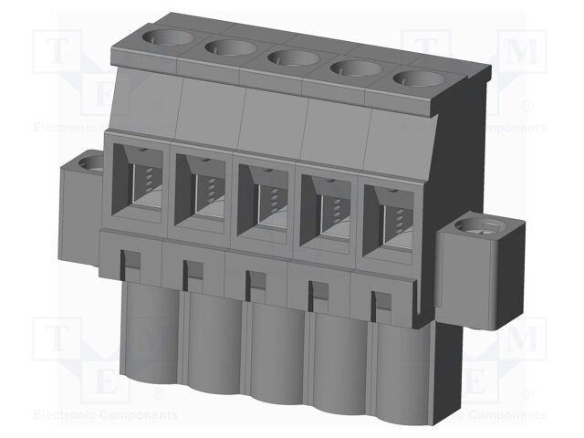 Connector: pluggable terminal block; plug; female; angled 90°