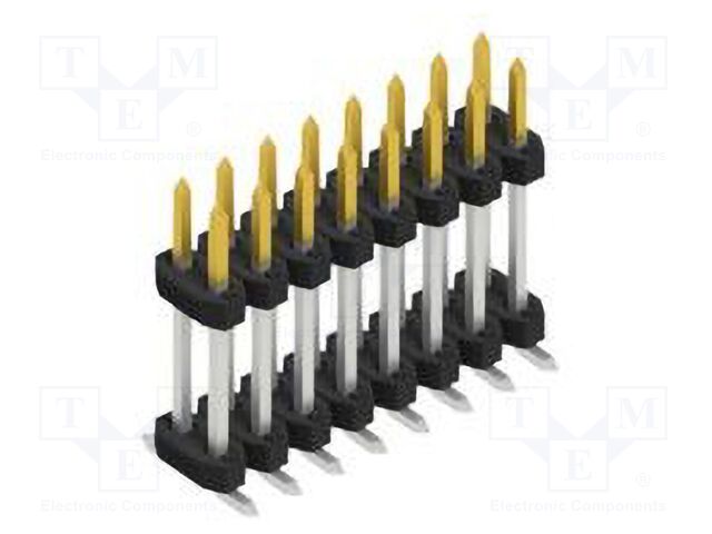 Connector: pin strips; pin header; male; PIN: 16; 2mm; SMT; 2x8; 100V