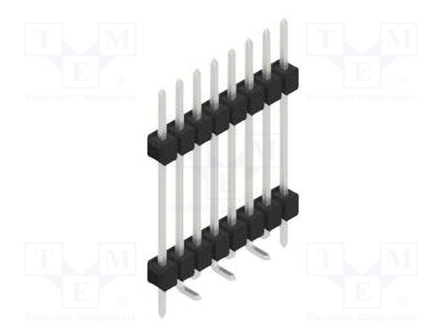 Connector: pin strips; pin header; male; PIN: 8; 2.54mm; SMT; 1x8