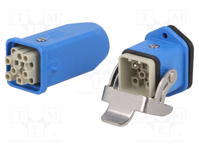 Connector: rectangular; male + female; plug + socket; Han Kit Ex