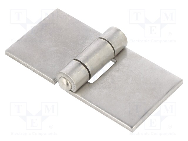 Hinge; Width: 80mm; stainless steel; H: 40mm