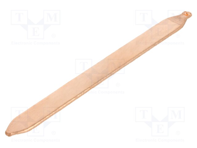 Heat pipe; L: 100mm; Colour: natural; Shape: flat; Finish: plain; 25W