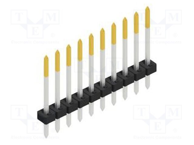 Connector: pin strips; pin header; male; PIN: 10; 2mm; THT; 1x10