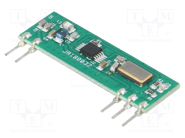 Module: RF; FM transmitter; FSK; 433.92MHz; 3VDC; 10dBm; 14.5mA