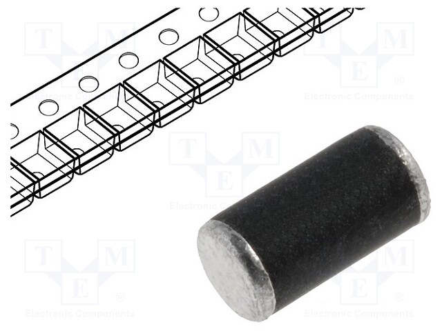 Diode: rectifying; SMD; 100V; 0.5A; DO213AA; Ufmax: 1.3V; Ifsm: 25A