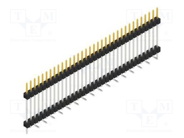 Connector: pin strips; pin header; male; PIN: 34; 2.54mm; SMT; 1x34