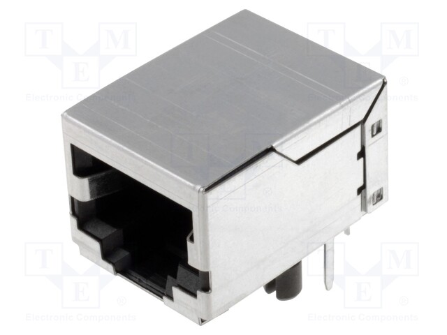 Socket; RJ45; PIN: 8; Cat: 5e; shielded; Layout: 8p8c; THT; on PCBs