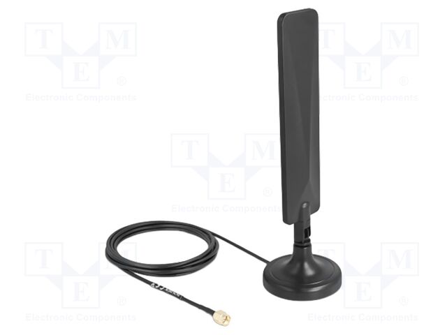 Antenna; 5G,Bluetooth,GSM,ISM,LTE,UMTS,inner; black; SMA; male