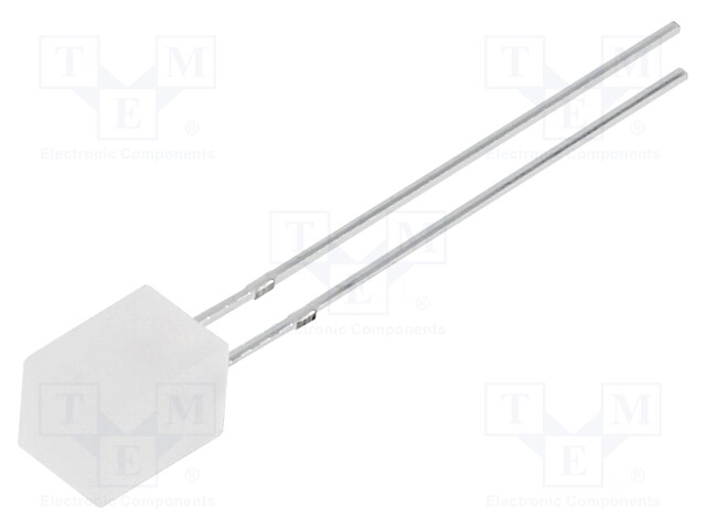 LED; square; 5x5x7mm; white warm; 330÷500mcd; 140°; Front: flat