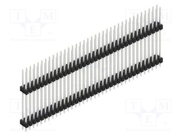 Connector: pin strips; pin header; male; PIN: 72; 2.54mm; THT; 2x36