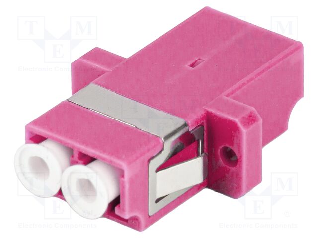 Transition: adapter; OM4; LC/UPC,both sides; 50/125um; -40÷85°C