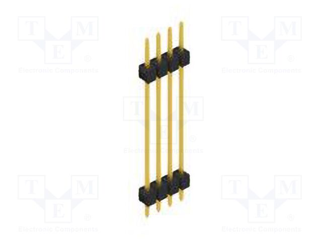 Connector: pin strips; pin header; male; PIN: 4; 2.54mm; THT; 1x4