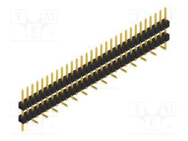 Connector: pin strips; pin header; male; PIN: 30; 2.54mm; SMT; 1x30