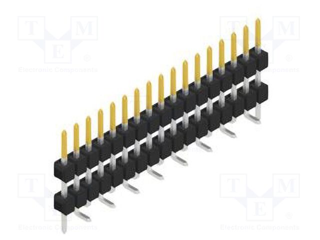 Connector: pin strips; pin header; male; PIN: 17; 2.54mm; SMT; 1x17