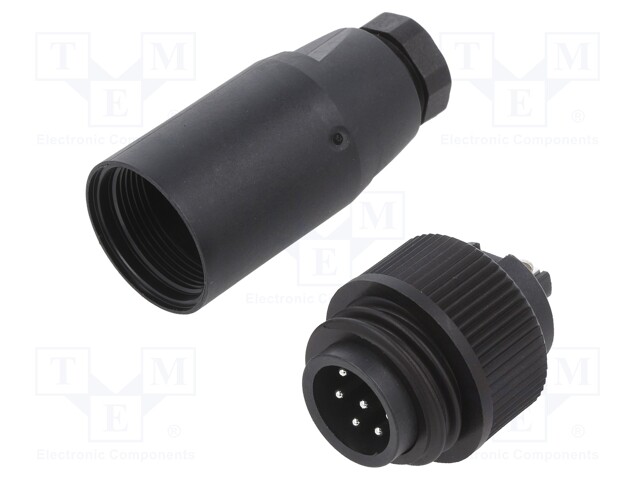 Plug; Connector: circular; 692,693; male; PIN: 7; silver plated; 10A