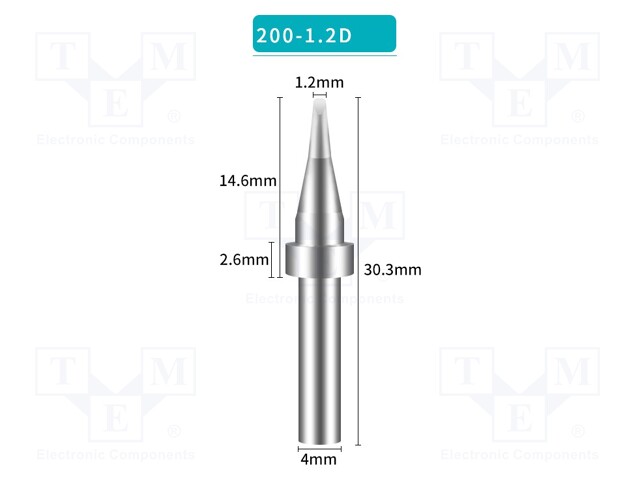 Tip; chisel; 1.2mm; for soldering station; BK3500