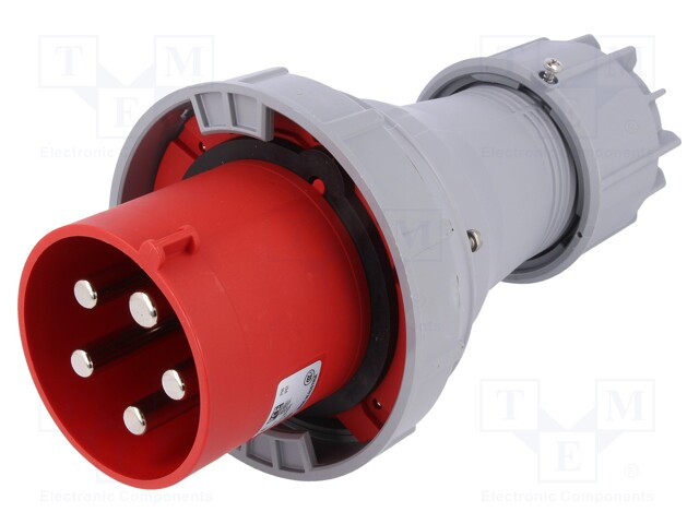 Connector: AC supply 3-phase; plug; male; 125A; 400VAC; IEC 60309