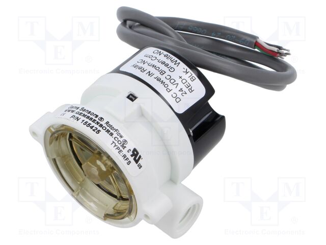 Module: signaller; Control.param: fluid flow; OUT 1: SPDT; 0.6m