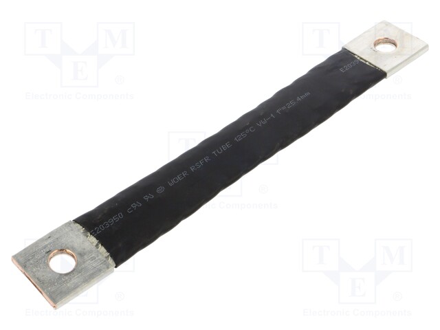 Braids; tape; 50mm2; Ø1: 11mm; Ø2: 11mm; L: 200mm; max.105°C; 20kV/mm