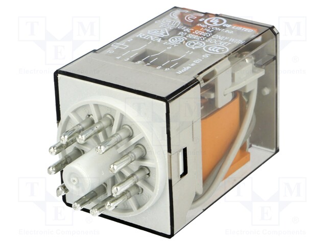 Relay: electromagnetic; 3PDT; Ucoil: 400VAC; 10A/250VAC; 10A/30VDC