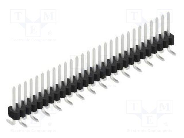 Connector: pin strips; pin header; male; PIN: 28; 1.27mm; SMT; 1x28