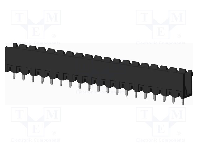 Connector: pluggable terminal block; socket; male; on PCBs